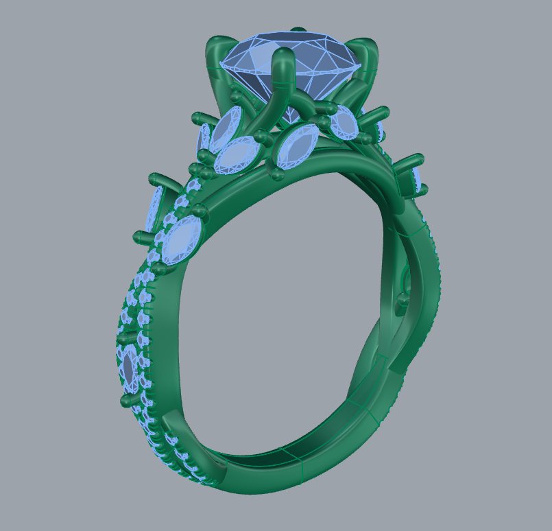 CAD model of the same ring