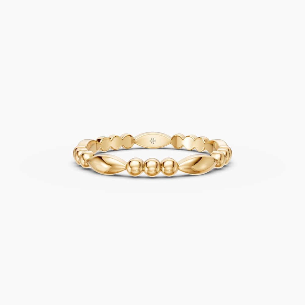 Beaded marquise band render